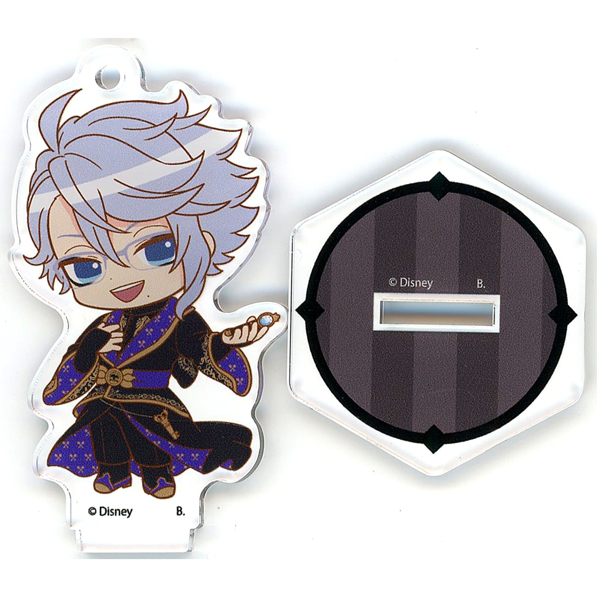 Azul Ashengrotto Disney Twisted-Wonderland Hapikuro! Original Illustration Ceremonial Robes Acrylic Stand Keychain [USED]