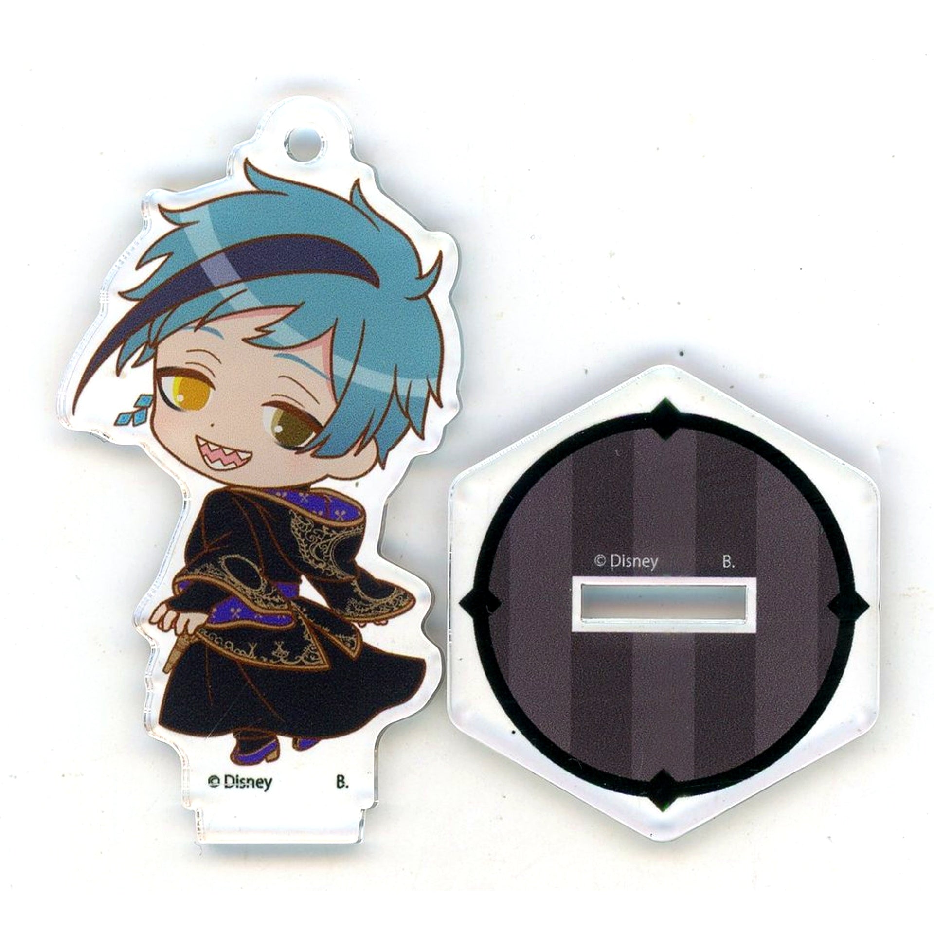 Floyd Leech HapiClo! Disney Twisted-Wonderland Original Illustration Ceremonial Robes Acrylic Stand Keychain [USED]