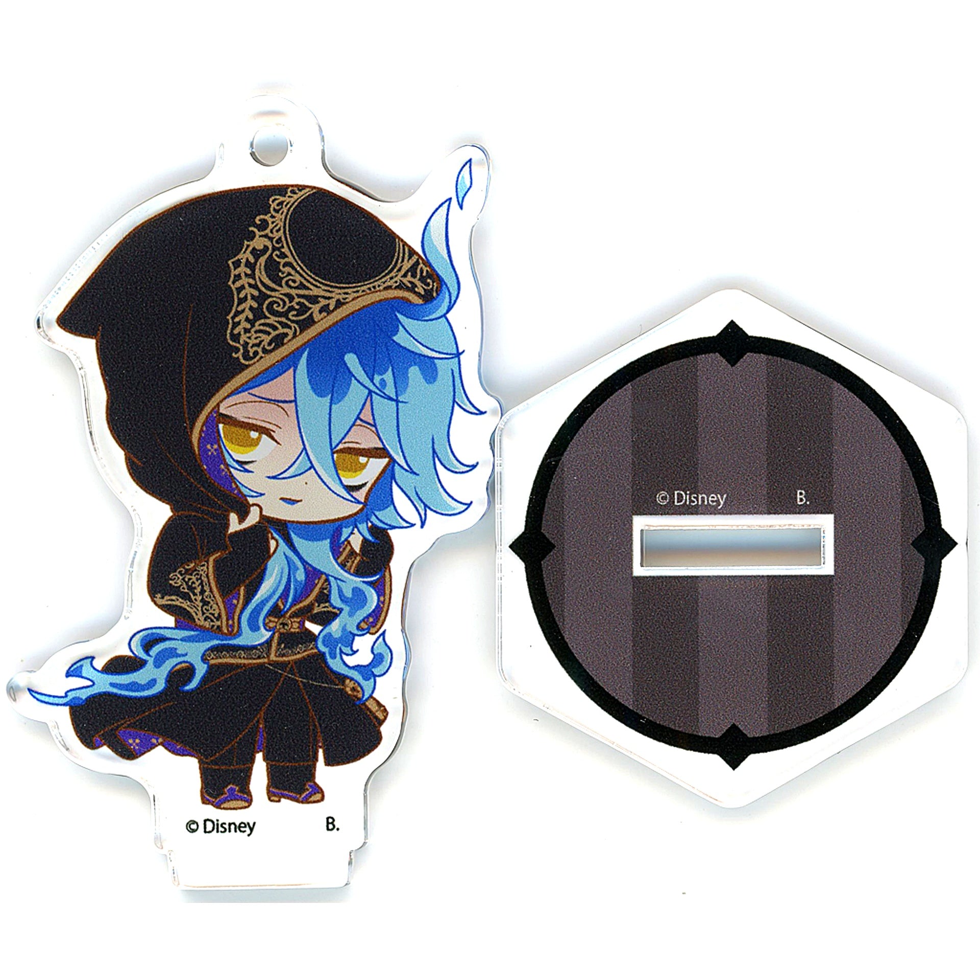 Idia Shroud HapiClo! Disney Twisted-Wonderland Original Illustration Ceremonial Robes Acrylic Stand Keychain [USED]