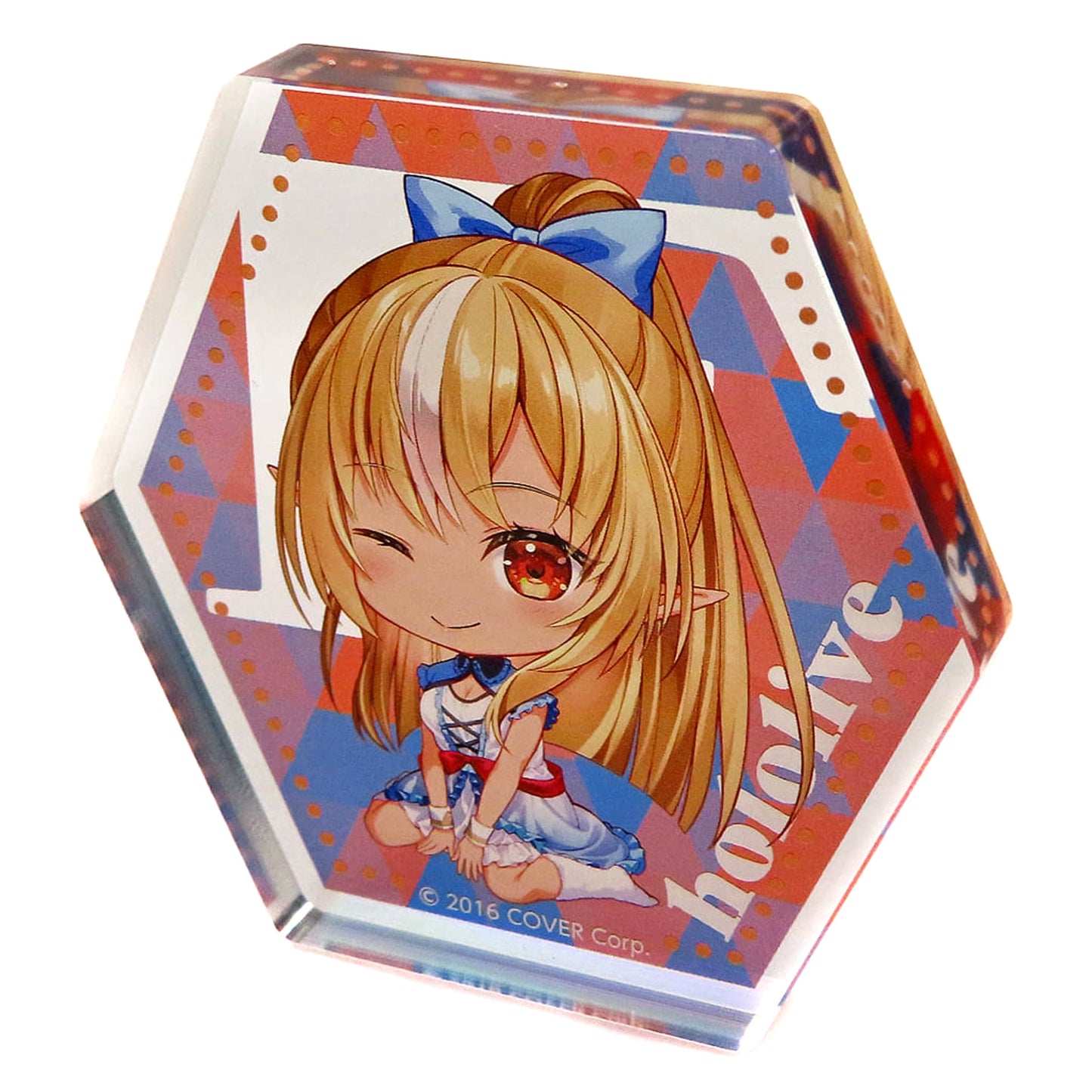 Hololive Kuji Holo Life Repeat Shiranui Flare Acrylic Block Prize Acrylic Stands [USED]