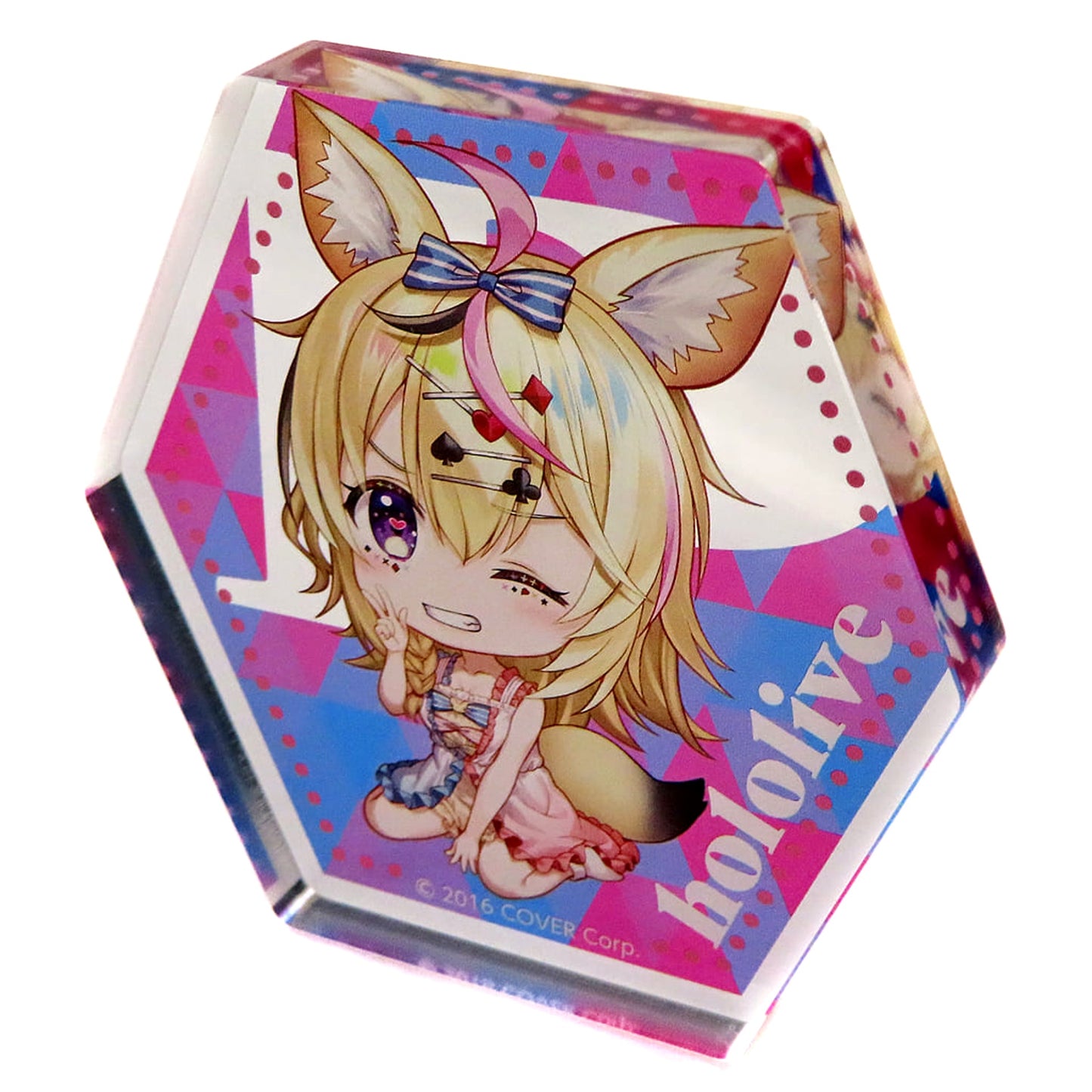 hololive Omaru Polka Acrylic Block hololive Kuji Holo Life Repeat Acrylic Block Prize Acrylic Stands [USED]
