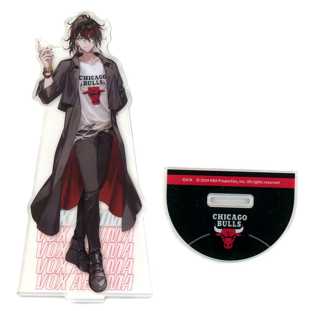 Vox Akuma Chicago Bulls Acrylic Stand Rakuten Collection NBA x Virtual Youtuber NIJISANJI EN Nijisanji Vol. 1 Eastern B-1 Prize [USED]