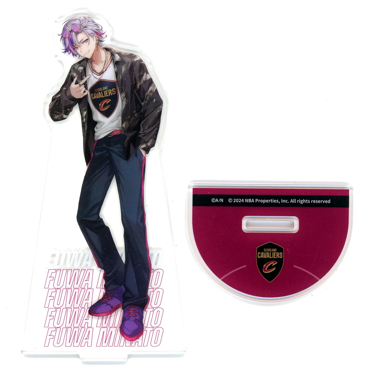 Fuwa Minato Cleveland Cavaliers Acrylic Stand Rakuten Collection NBA x Virtual Youtuber NIJISANJI EN Nijisanji Vol. 1 Eastern B-4 Prize [USED]