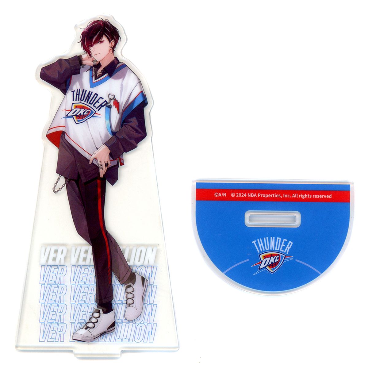 Ver Vermillion Oklahoma City Thunder Acrylic Stand Rakuten Collection NBA x Virtual Youtuber NIJISANJI EN Nijisanji Vol. 1 Western B-1 Prize [USED]