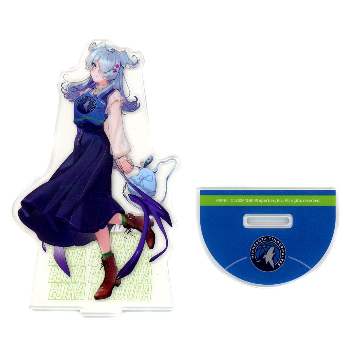 Elira Pendora Minnesota Timberwolves Acrylic Stand Rakuten Collection NBA x Virtual Youtuber NIJISANJI EN Nijisanji Vol. 1 Western B-2 Prize [USED]