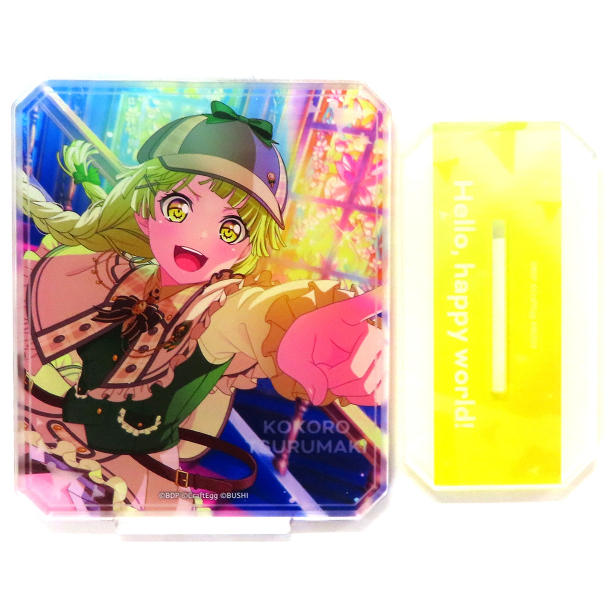 Kokoro Tsurumaki BanG Dream! Girls Band Party! Hello, Happy World! Octagon Acrylic Stand [USED]