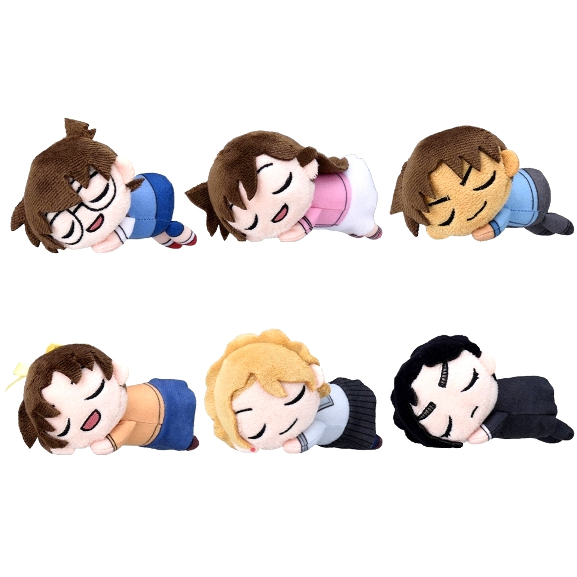 Set of 6 Detective Conan Good Night Plush Petit Vol.4 [USED]