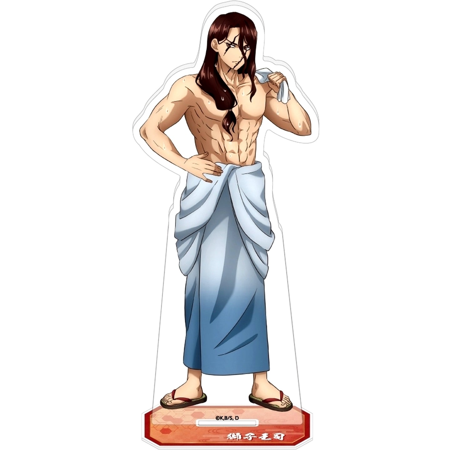 Tsukasa Shishio Acrylic Stand Hot Spring Version Dr.STONE x Gokurakuyu RAKU SPA SENTO WORLD [USED]