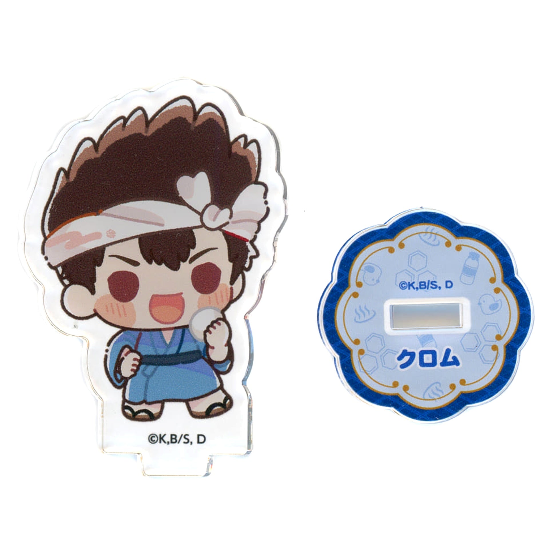 Dr. STONE Chrome x Gokurakuyu RAKU SPA SENTO WORLD Trading Mini Character Acrylic Stand Hot Spring ver. Acrylic Stands [USED]