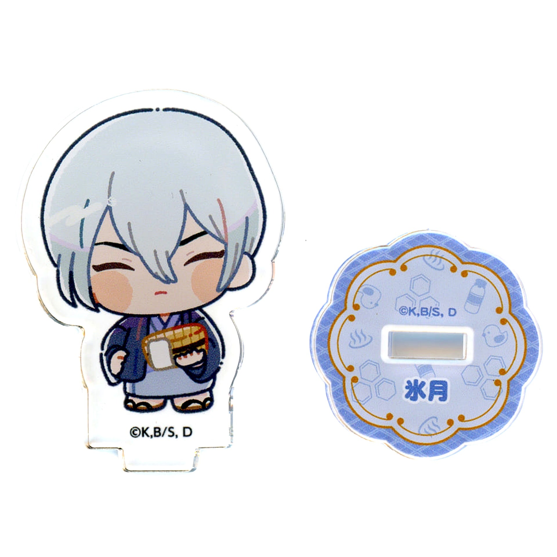 Hyoga Dr.STONE x Gokurakuyu RAKU SPA SENTO WORLD Trading Mini Chara Acrylic Stand Hot Spring Ver. [USED]