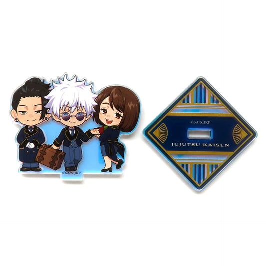 Satoru Gojo and Suguru Geto and Shoko Ieiri Jujutsu Kaisen Hidden Inventory Premature Death x Sunshine City Prince Hotel Trading Acrylic Stand Secret [USED]