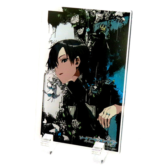 Kirito Prize B-2 Acrylic Panel Kujibikido Sword Art Online 15th Anniversary Online Kuji [USED]
