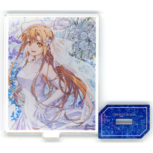 Asuna D-1 Prize Mini Acrylic Stand Kujibikido Sword Art Online 15th Anniversary Online Kuji [USED]