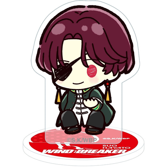 Hayato Suo Puchi Kyun Series Mini Acrylic Stand WIND BREAKER [USED]