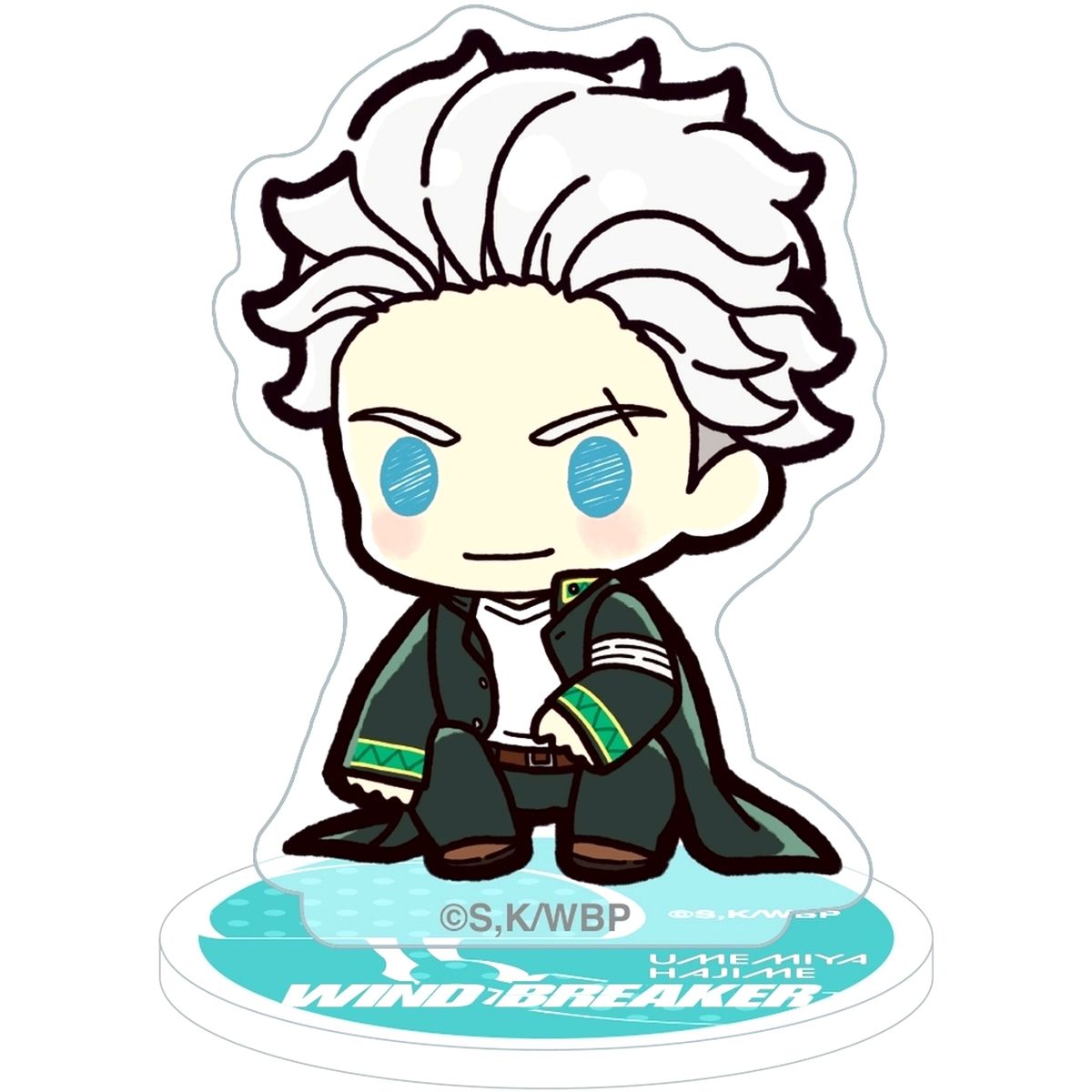 Hajime Umemiya Puchikyun Series Mini Acrylic Stand Wind Breaker [USED]