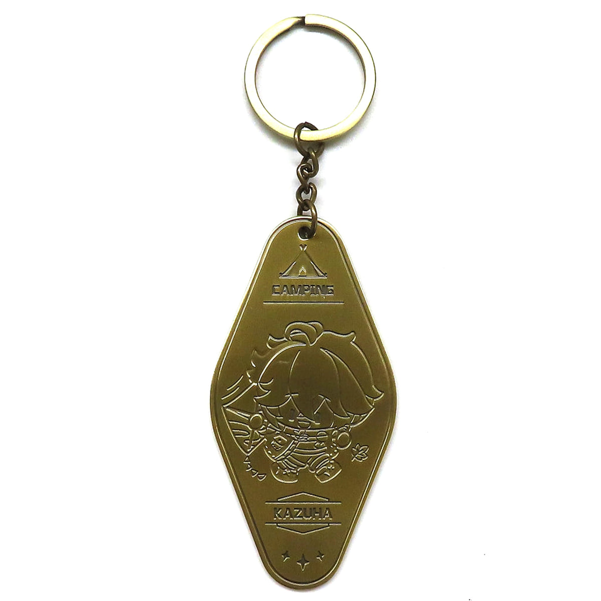 Genshin Kaedehara Kazuha Relaxed Camping Series Metal Strap Keychains [USED]