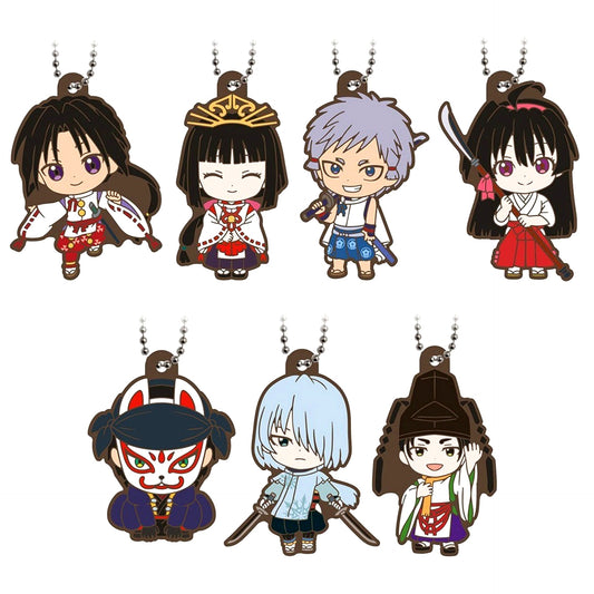 Set of 7 Capsule Rubber Mascot The Elusive Samurai [USED]