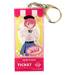 Re:ZERO -Starting Life in Another World- Ram Ticket Style Keychain Animejapan 2024 Ver. Keychains [USED]