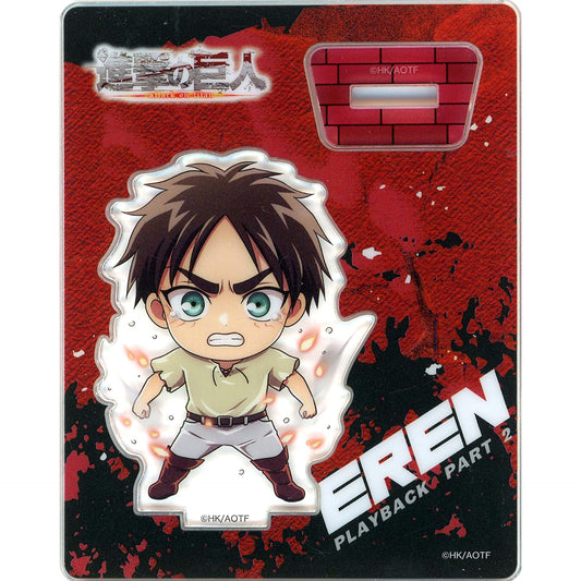 Eren Yeager Attack on Titan x Village Vanguard Playback Part 2 Acrylic Stand [USED]
