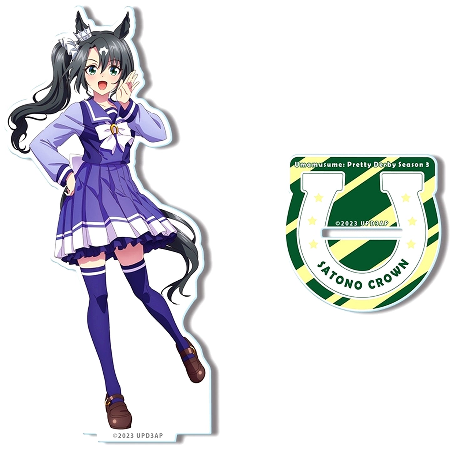 Design 03 Satono Crown School Uniform Ver. Illustration Acrylic Stand Umamusume: Pretty Derby Season 3 [USED]