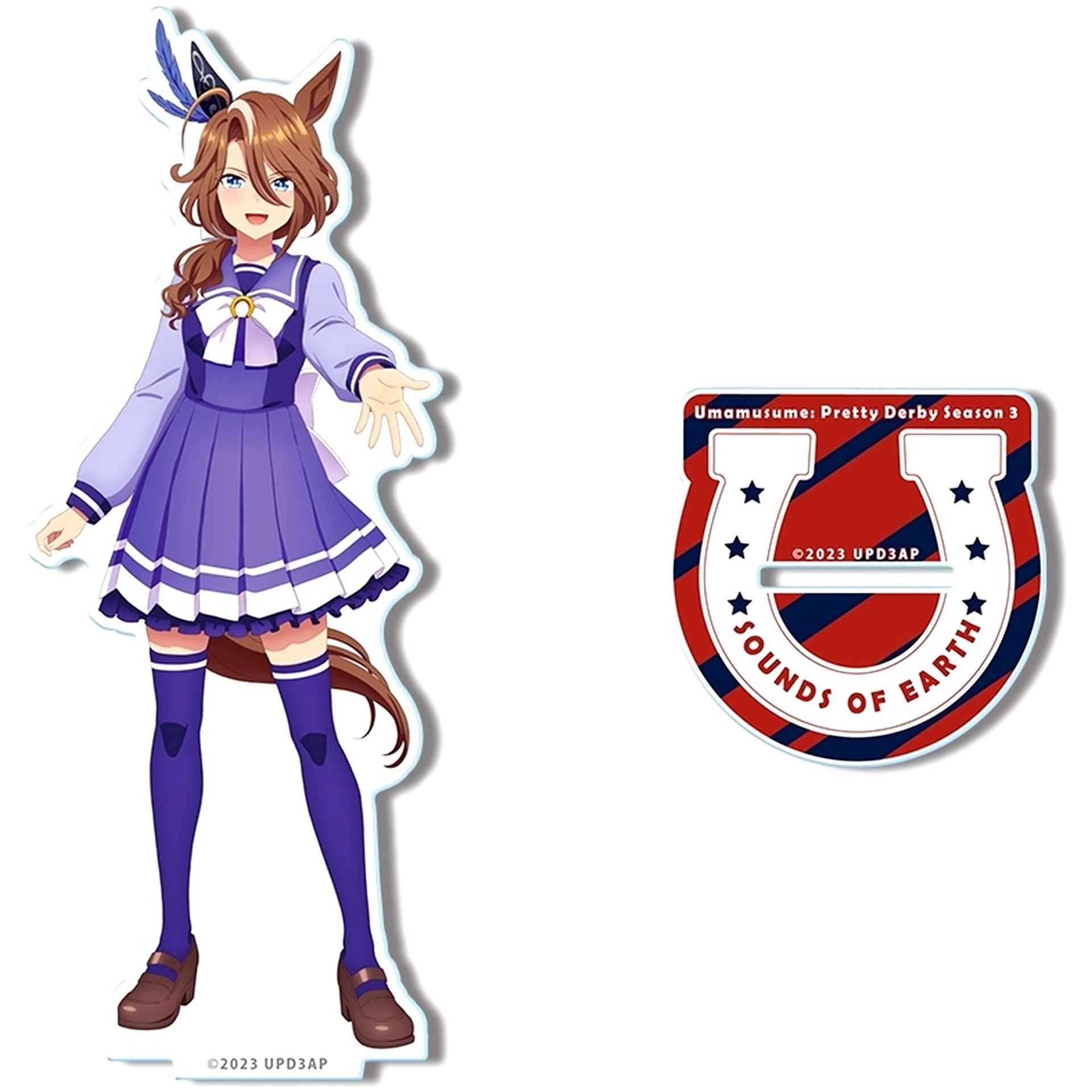 Sounds of Earth Design 05 School Uniform Ver. Illustration Uma Musume Pretty Derby Season 3 Acrylic Stand [USED]