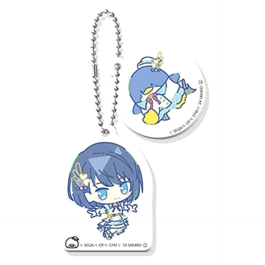 Hatsune Miku: Colorful Stage! X Sanrio Characters Haruka Kiritani Tuxedo Sam Capsule Mini Character Double Acrylic Keychain Collection Vol.2 Acrylic Item [USED]