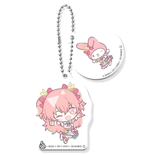 Hatsune Miku: Colorful Stage! X Sanrio Characters Airi Momoi My Melody Capsule Mini Character Double Acrylic Keychain Collection Vol.2 Acrylic Item [USED]
