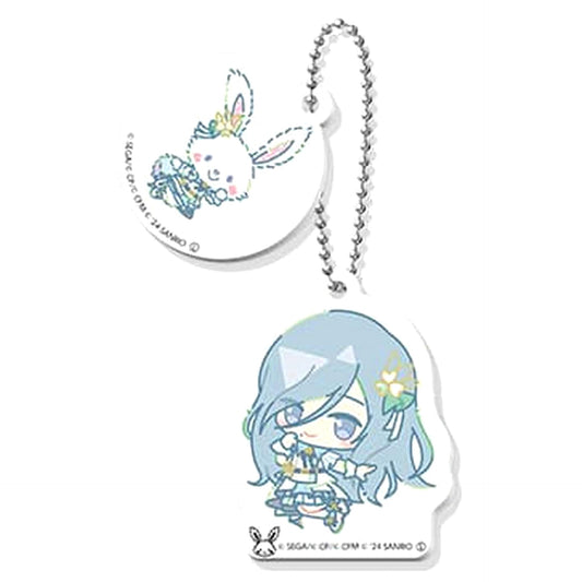Hatsune Miku: Colorful Stage! X Sanrio Characters Shizuku Hinomori Wish Me Mell Capsule Mini Character Double Acrylic Keychain Collection Vol.2 Acrylic Item [USED]