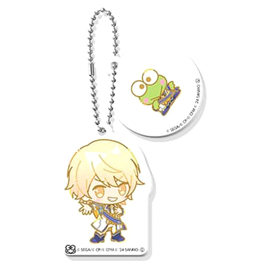 Hatsune Miku: Colorful Stage! X Sanrio Characters Tsukasa Tenma Kero Kero Keroppi Capsule Mini Character Double Acrylic Keychain Collection Vol.2 Acrylic Item [USED]