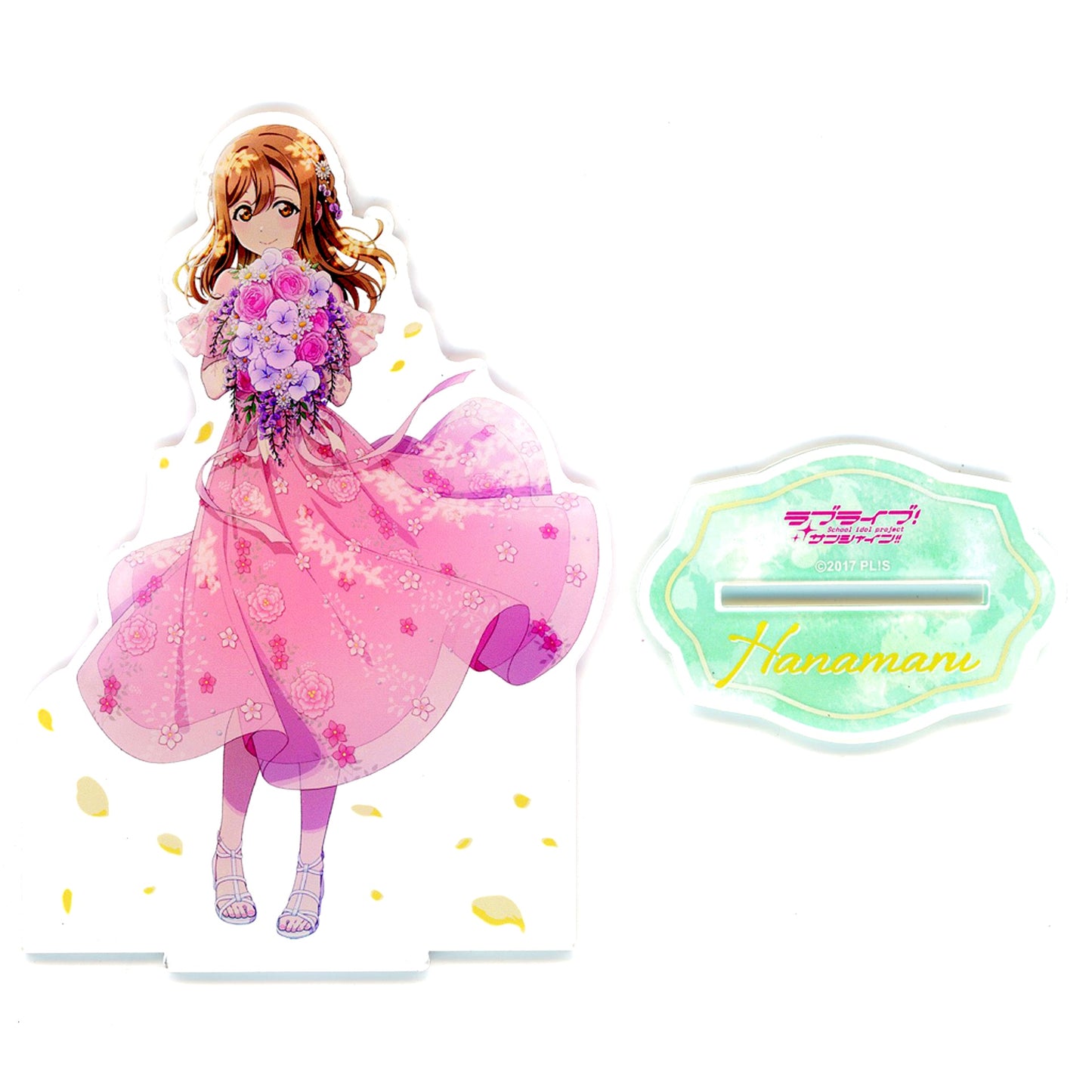 Hanamaru Kunikida Aqours Flower Party Ver. Acrylic Stand Love Live! Sunshine!! [USED]
