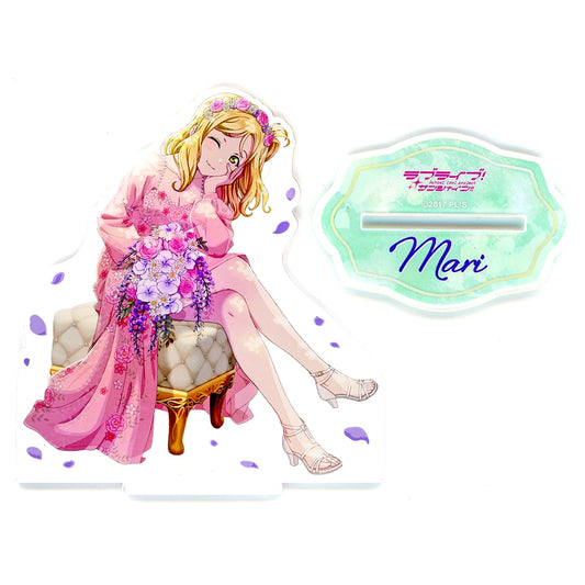 Mari Ohara Aqours Flower Party Ver. Acrylic Stand Love Live! Sunshine!! [USED]