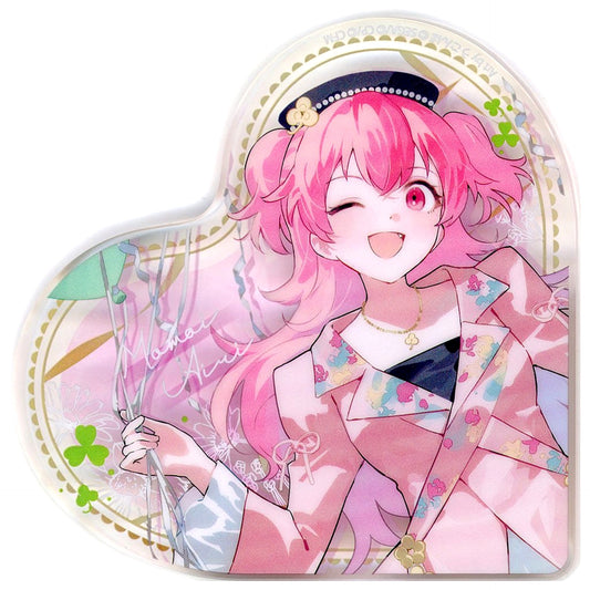 Hatsune Miku: Colorful Stage! Airi Momoi Heart-Shaped Acrylic Block 4th Anniversary Thanksgiving Limited Acrylic Item [USED]