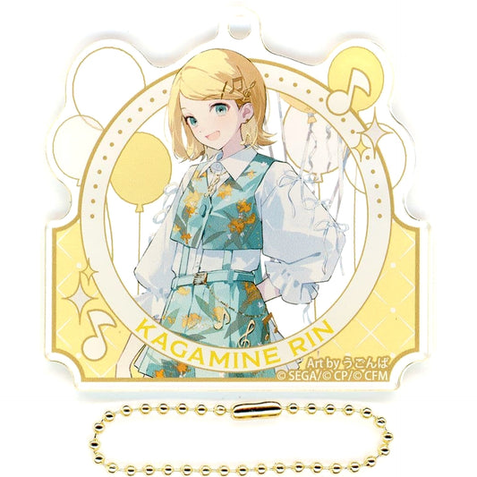 Hatsune Miku: Colorful Stage! Rin Kagamine Acrylic Keychain Collection C 4th Anniversary Thanksgiving Limited Keychains [USED]