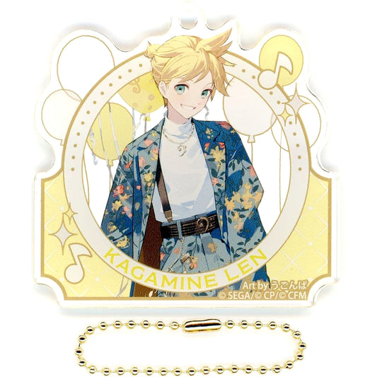 Hatsune Miku: Colorful Stage! Len Kagamine Acrylic Keychain Collection C 4th Anniversary Thanksgiving Limited Keychains [USED]