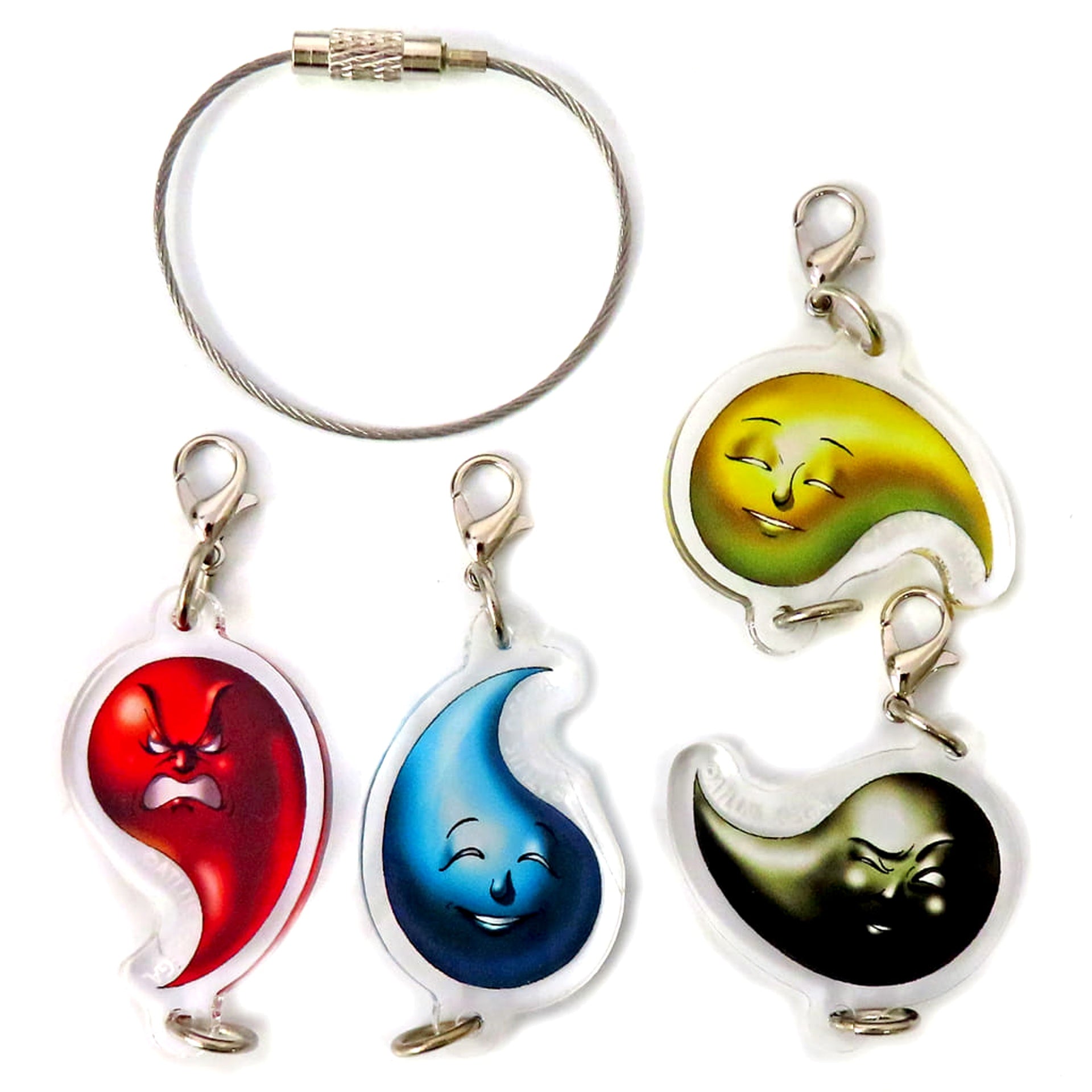 Shin Megami Tensei V Vengeance Sakimitama & Others Mitama 4-Piece Acrylic Charm Set Famitsu Limited Included with PS5 PS4 Switch Game DX Pack Charm [USED]