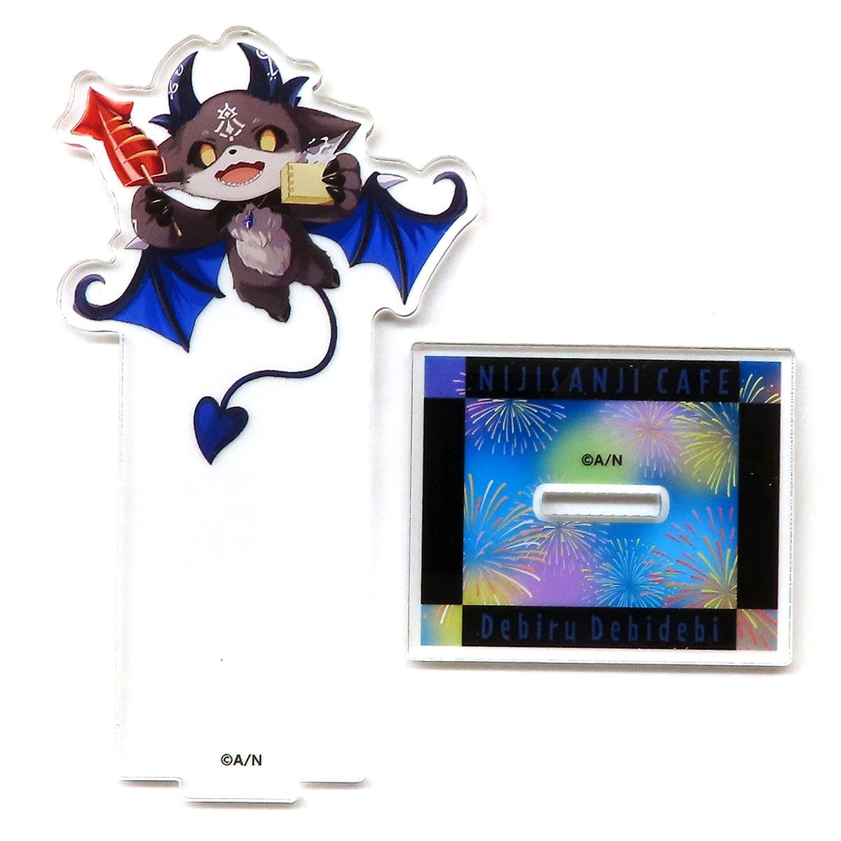 Debidebi Debiru Life-Size Acrylic Stand Yukata Ver. Virtual YouTuber Nijisanji NIJISANJI CAFE in SWEETS PARADISE Vol. 9 [USED]