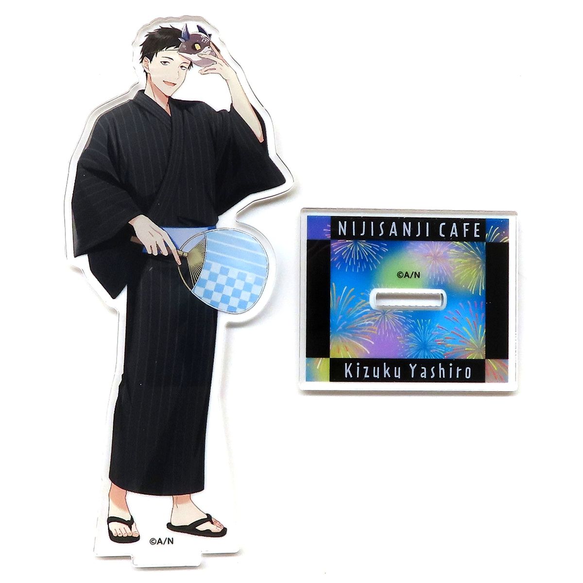 Yashiro Kizuku Life-Size Acrylic Stand Yukata Ver. Virtual YouTuber Nijisanji NIJISANJI CAFE in SWEETS PARADISE Vol. 9 [USED]