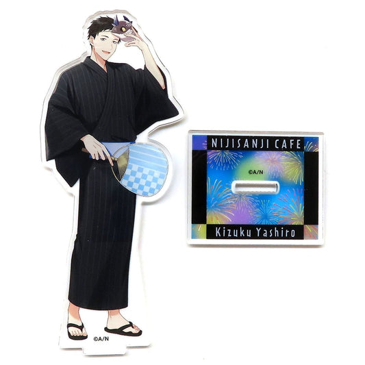 Yashiro Kizuku Life-Size Acrylic Stand Yukata Ver. Virtual YouTuber Nijisanji NIJISANJI CAFE in SWEETS PARADISE Vol. 9 [USED]