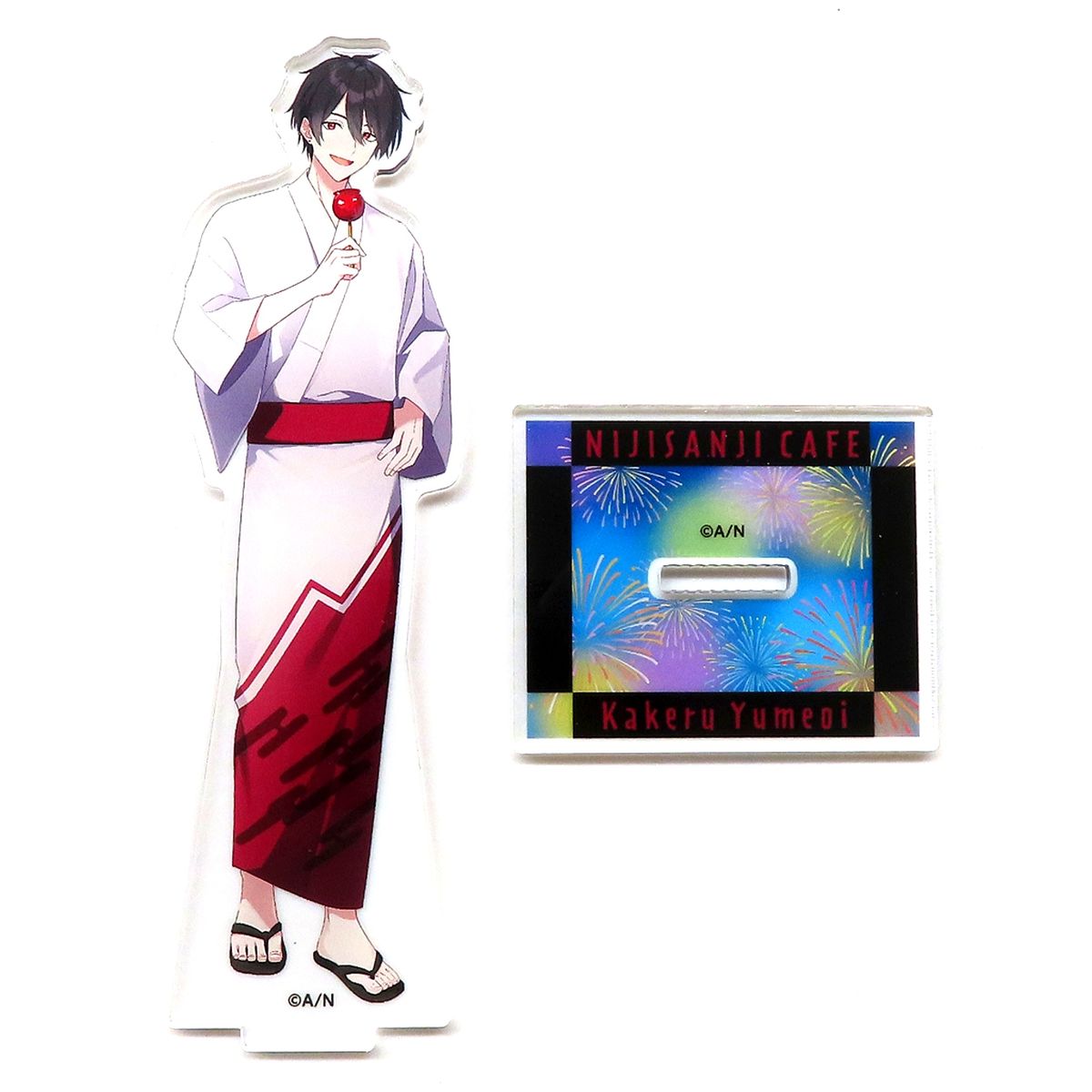 Yumeoi Kakeru Life-Size Acrylic Stand Yukata Ver. Virtual YouTuber Nijisanji NIJISANJI CAFE in SWEETS PARADISE Vol. 9 [USED]