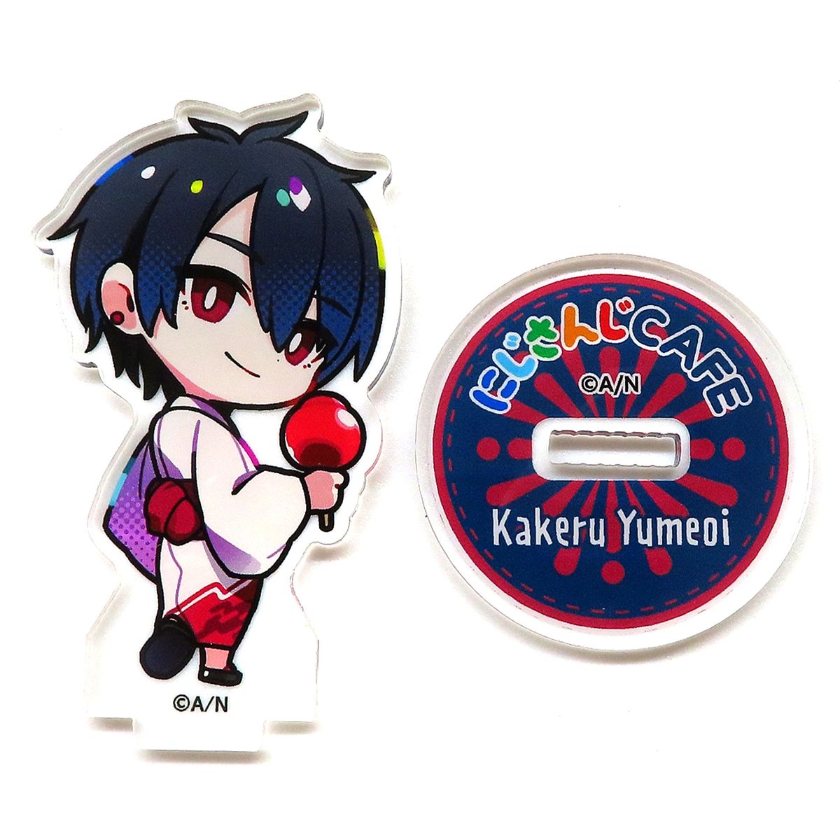 Yumeoi Kakeru Mini Character Trading Acrylic Stand Virtual YouTuber Nijisanji VTuber NIJISANJI CAFE in SWEETS PARADISE Vol. 9 [USED]