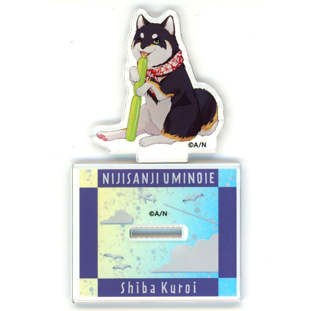Kuroi Shiba Virtual YouTuber Nijisanji Life-size Acrylic Stand Beach House Ver. NIJISANJI CAFE in SWEETS PARADISE Vol. 9 Enoshima Beach House [USED]