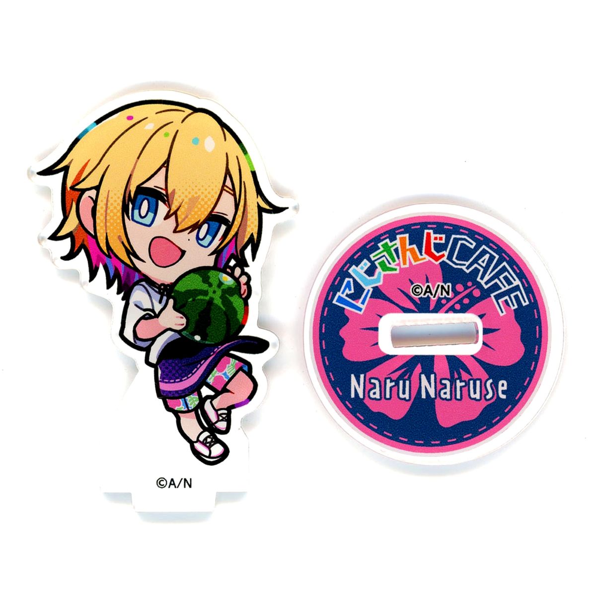 Naruse Naru Mini Character Trading Acrylic Stand Virtual YouTuber Nijisanji VTuber NIJISANJI CAFE in SWEETS PARADISE Vol. 9 [USED]