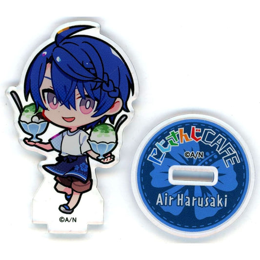 Harusaki Air Virtual YouTuber Nijisanji Mini Character Trading Acrylic Stand Beach House Ver. NIJISANJI CAFE in SWEETS PARADISE Vol. 9 Enoshima Beach House [USED]