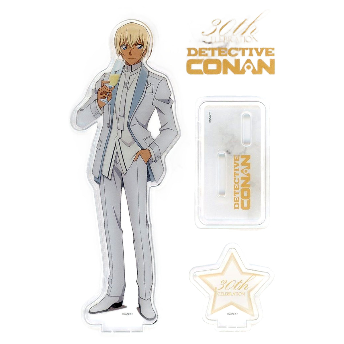 Detective Conan Toru Amuro 30th Anniversary Illustration Acrylic Stand Korea Limited Acrylic Stands [USED]