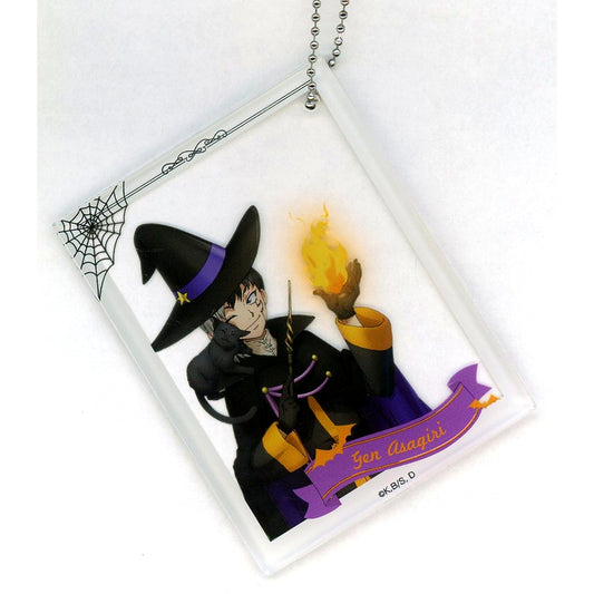 Gen Asagiri Halloween Polaroid Style Keychain Dr.STONE Princess Cafe [USED]