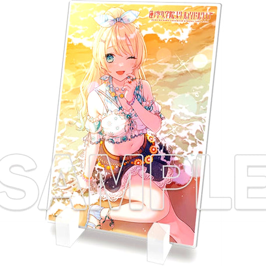 Rurino Osawa Love Live! Hasunosora Girls' High School Idol Club Mini Acrylic Plate [USED]