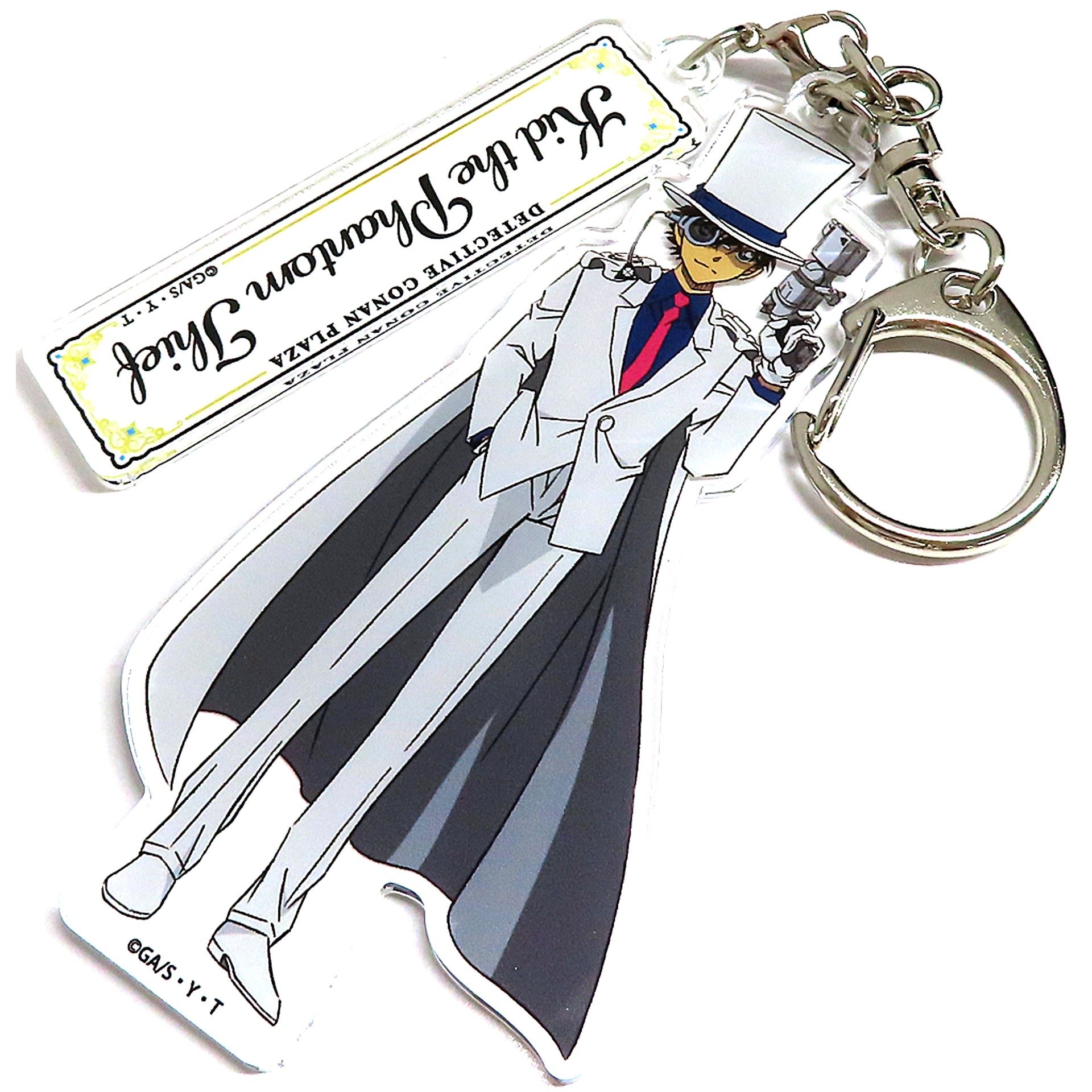 Kaito Kid 24 Main Visual 2-Ren Acrylic Keychain Detective Conan Plaza Ltd [USED]