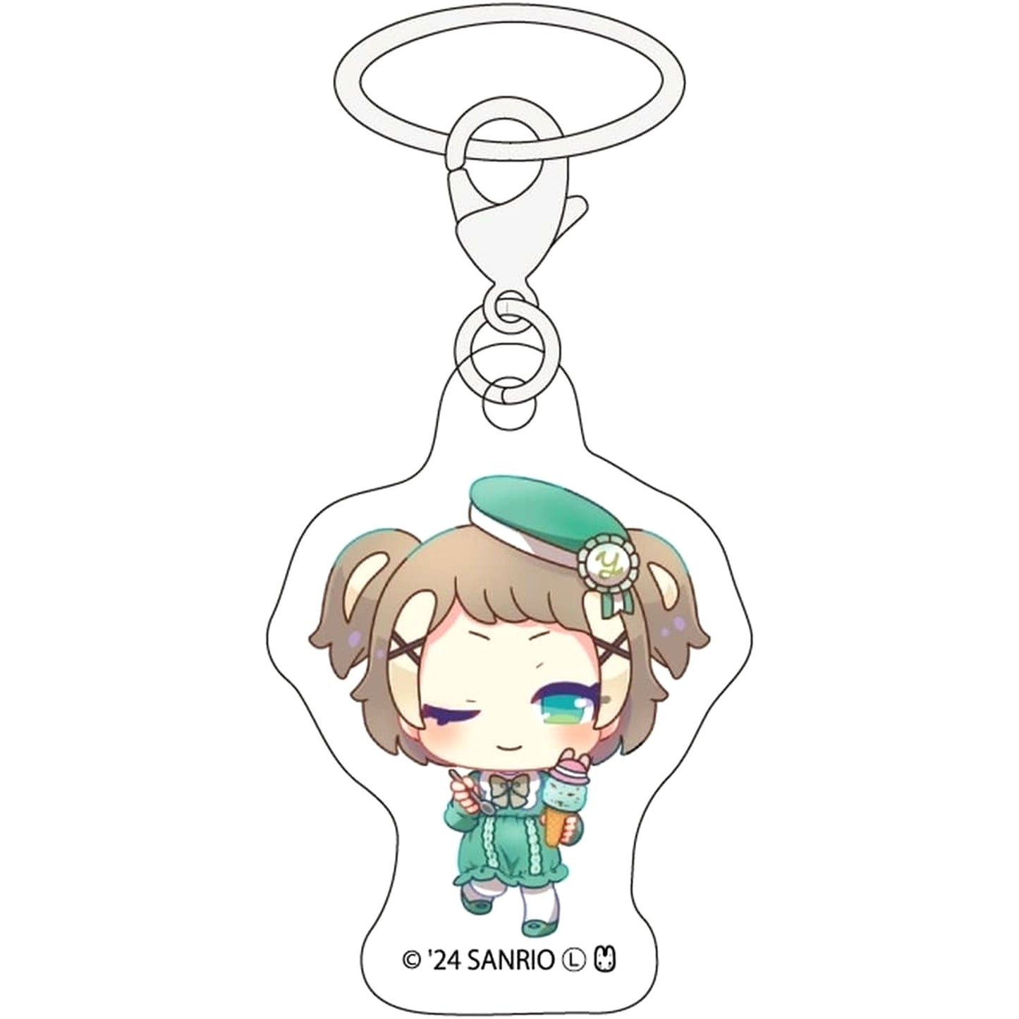 Yuzuriha Maimaimaigoen Mejirushi Charm 02. Sweets Ver. Mini Character Illustration [USED]