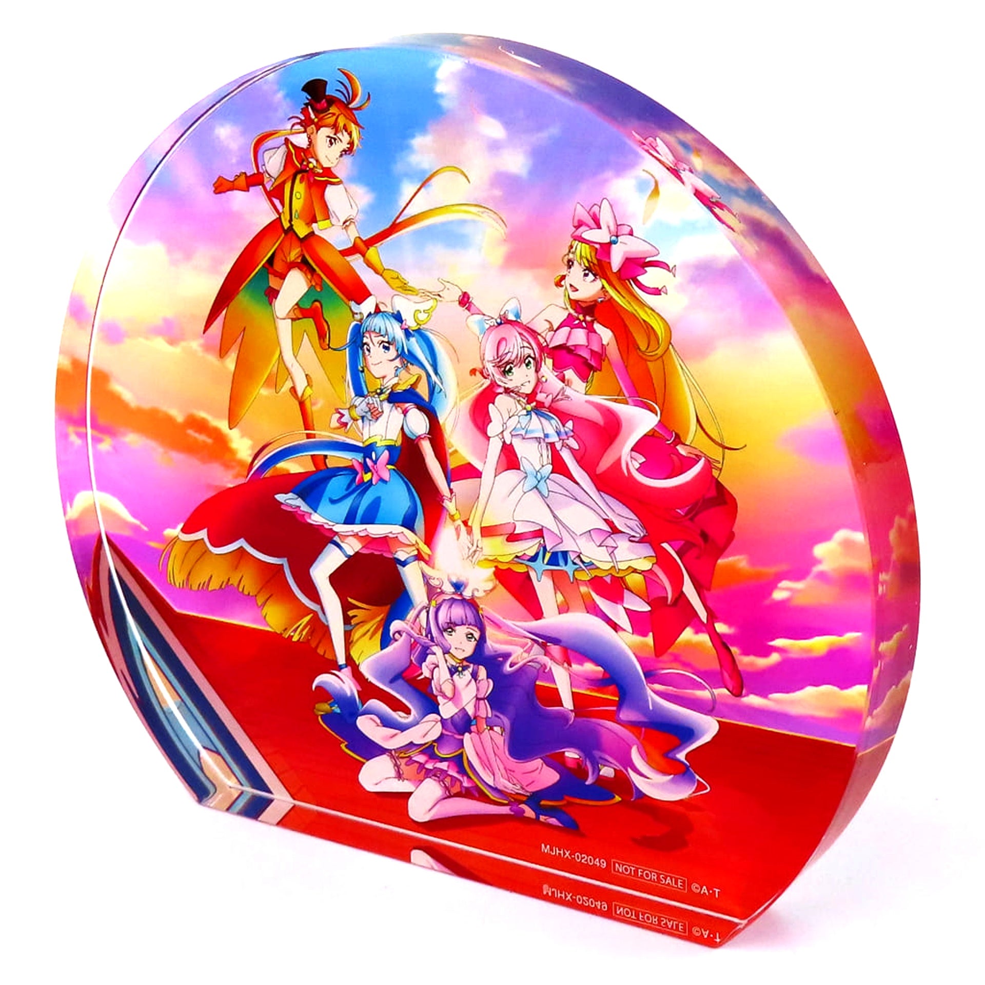 Soaring Sky! Pretty Cure Thanksgiving Festival Group Acrylic Block Single Included Bonus Blu-ray Acrylic Block First Press Limited Edition [USED]