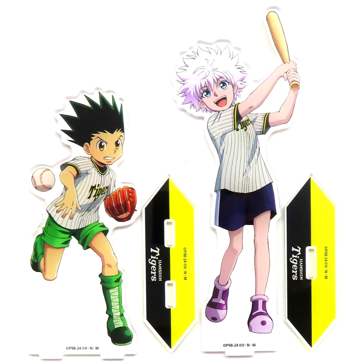 Gon Freecss, Killua Zoldyck Tigers Illustration Large Acrylic Stand Set Hunter x Hunter Baseball [USED]